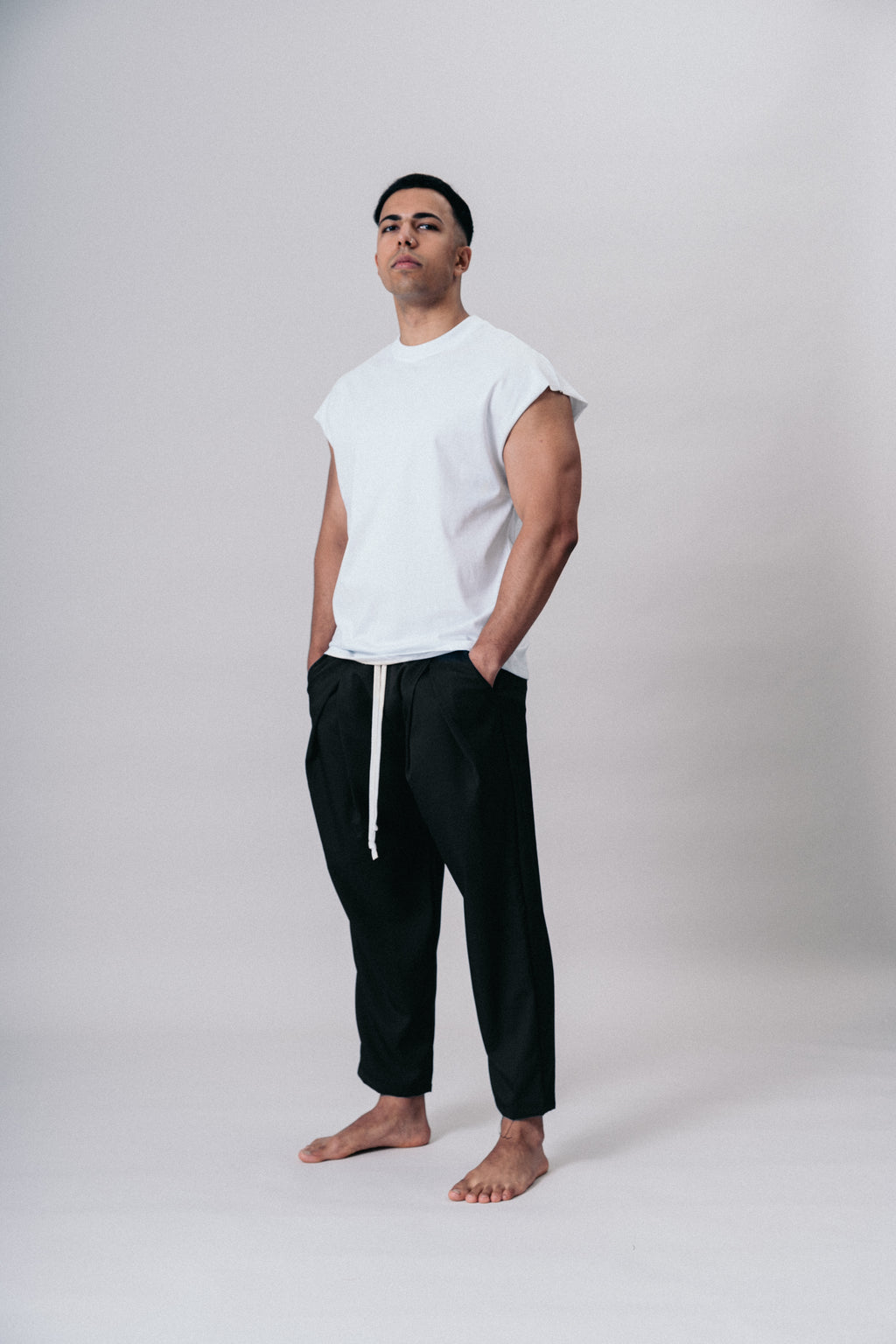 Pantaloni Jogger Sportivi con Tasche Black