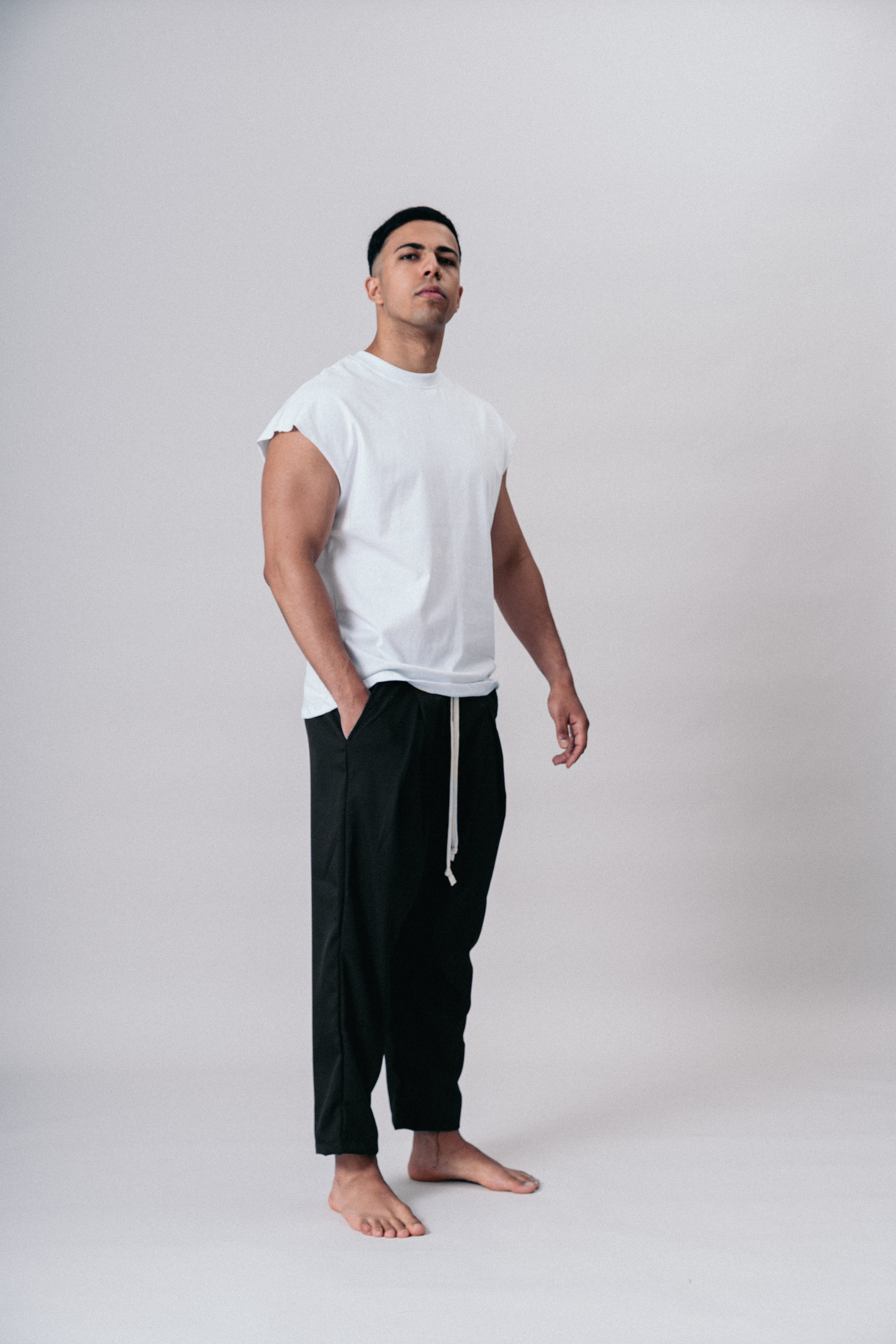 Pantaloni Jogger Sportivi con Tasche Black