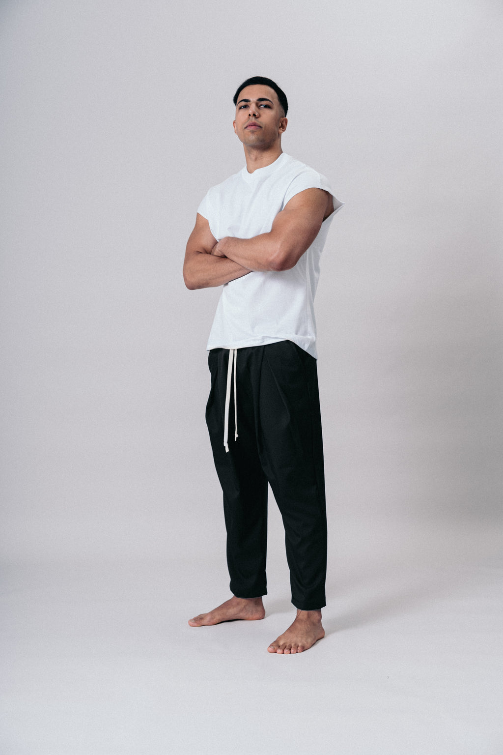 Pantaloni Jogger Sportivi con Tasche Black