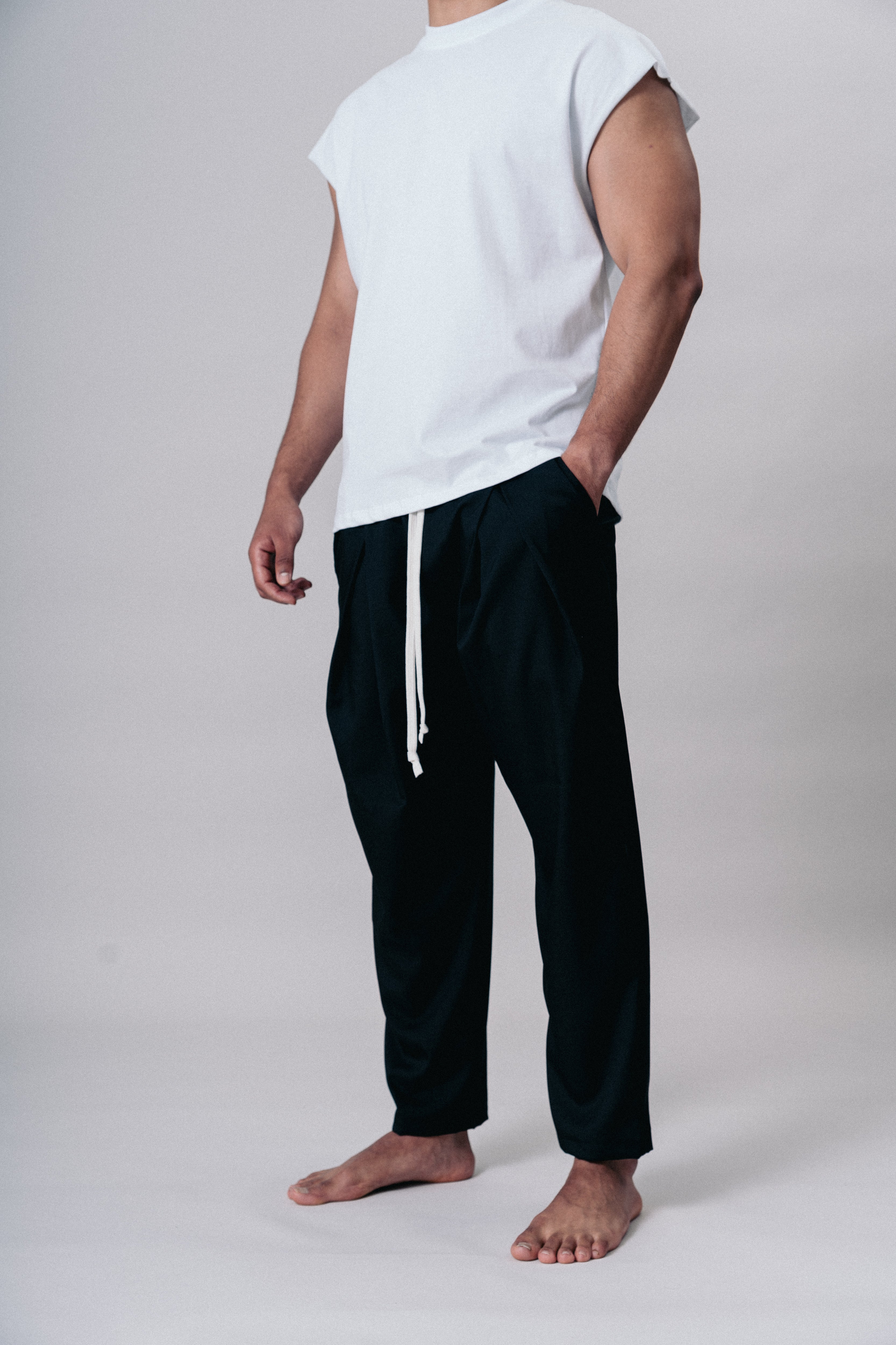 Pantaloni Jogger Sportivi con Tasche Black