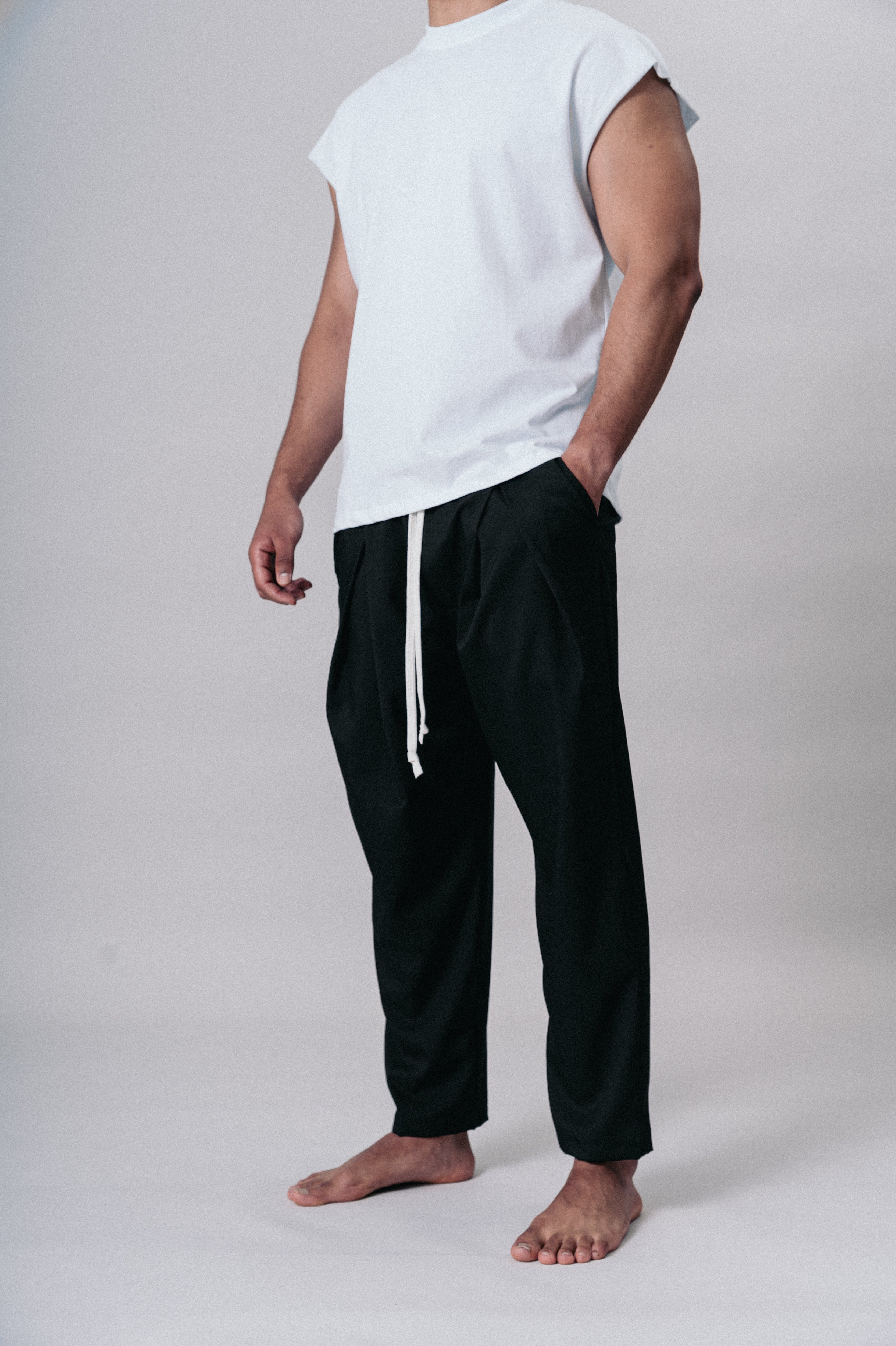 Pantaloni Jogger Sportivi con Tasche Black