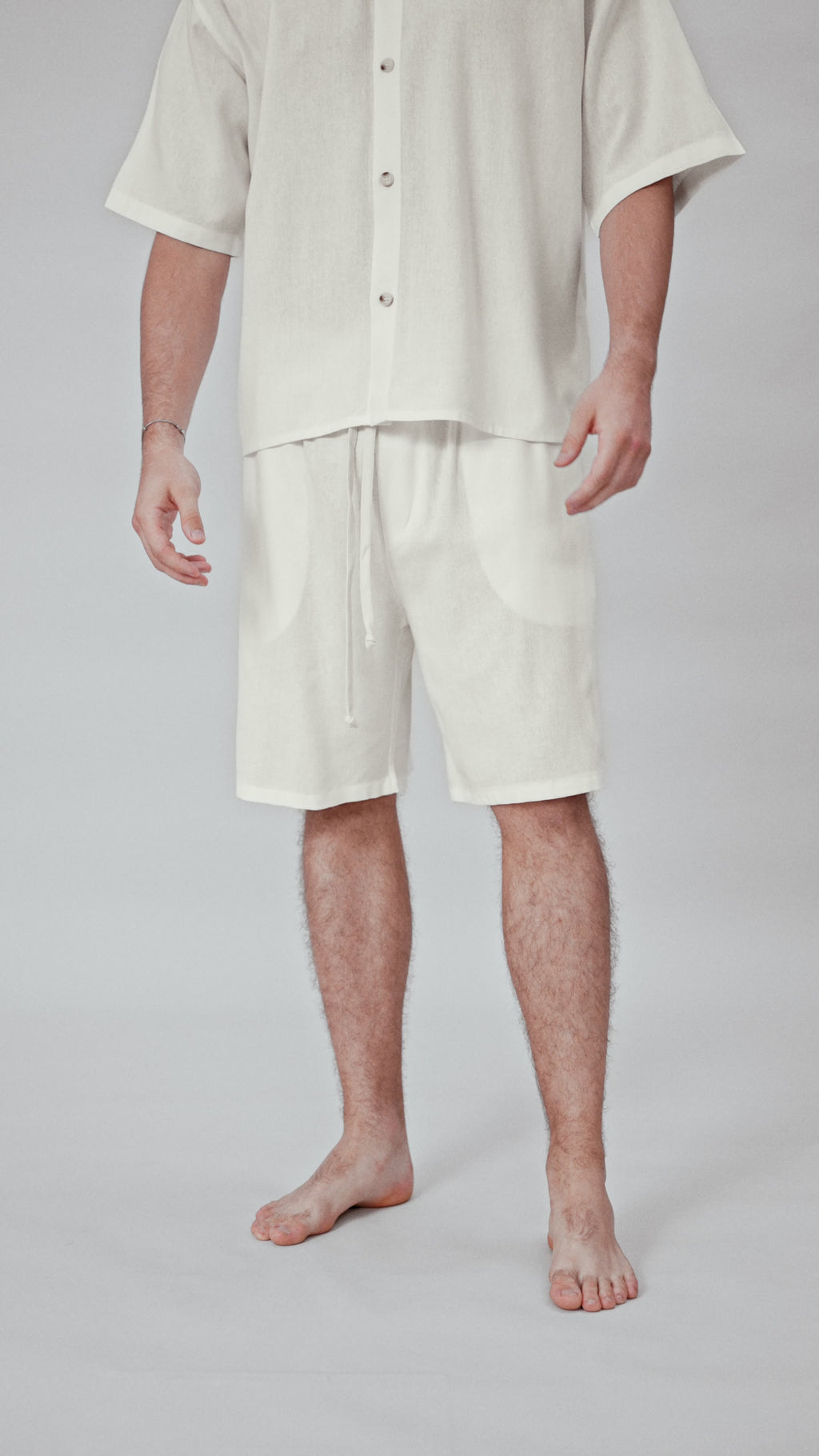 Completo Coordinato Monocromo Casual White