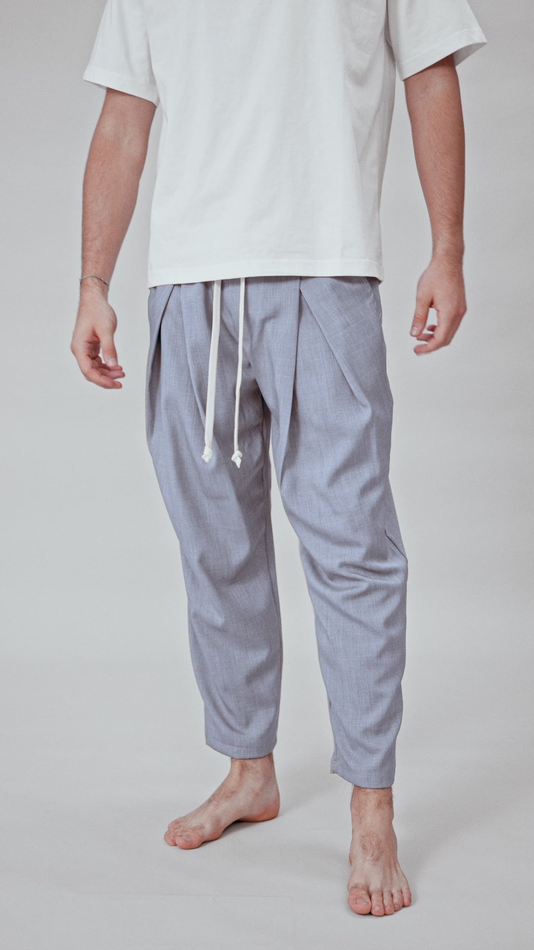 Pantaloni Jogger Sportivi con Tasche Gray